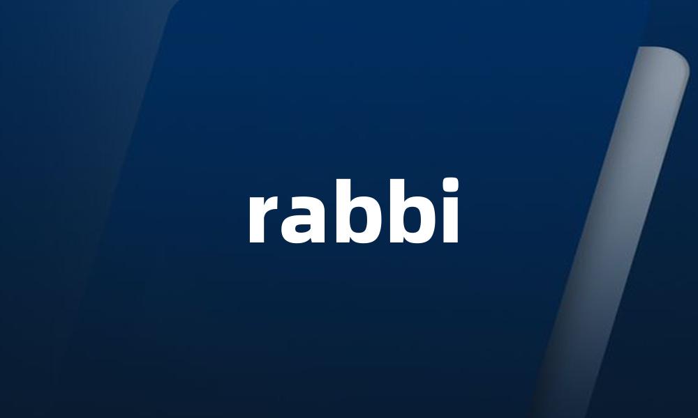 rabbi