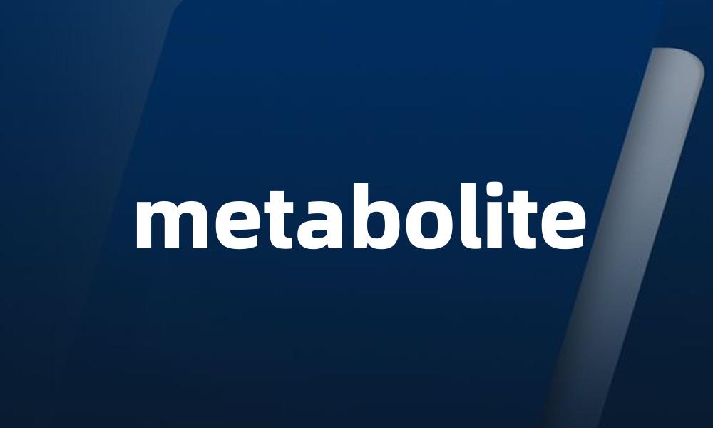 metabolite