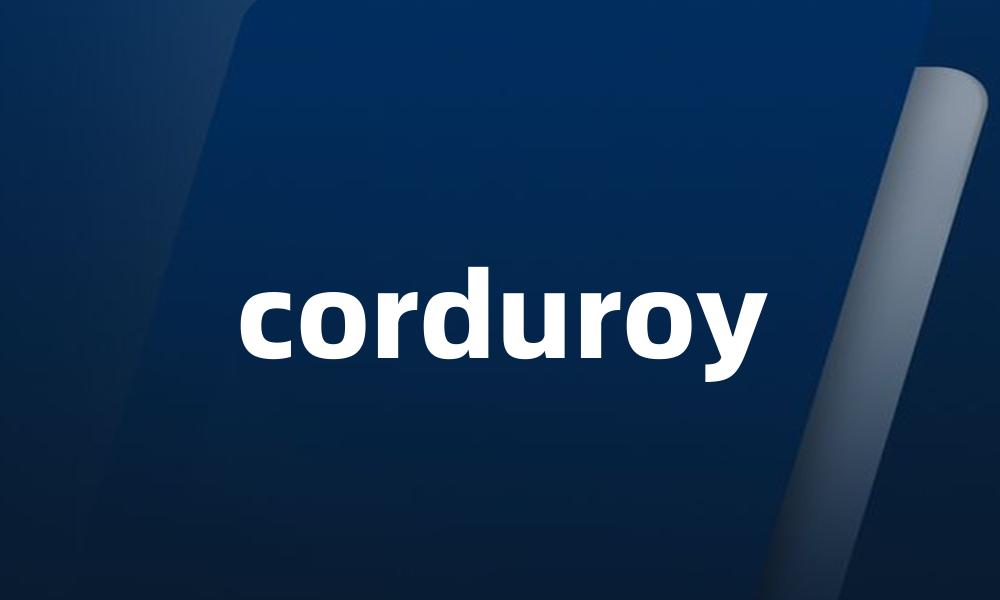 corduroy