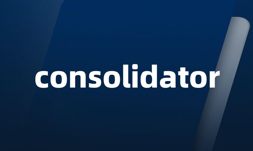 consolidator