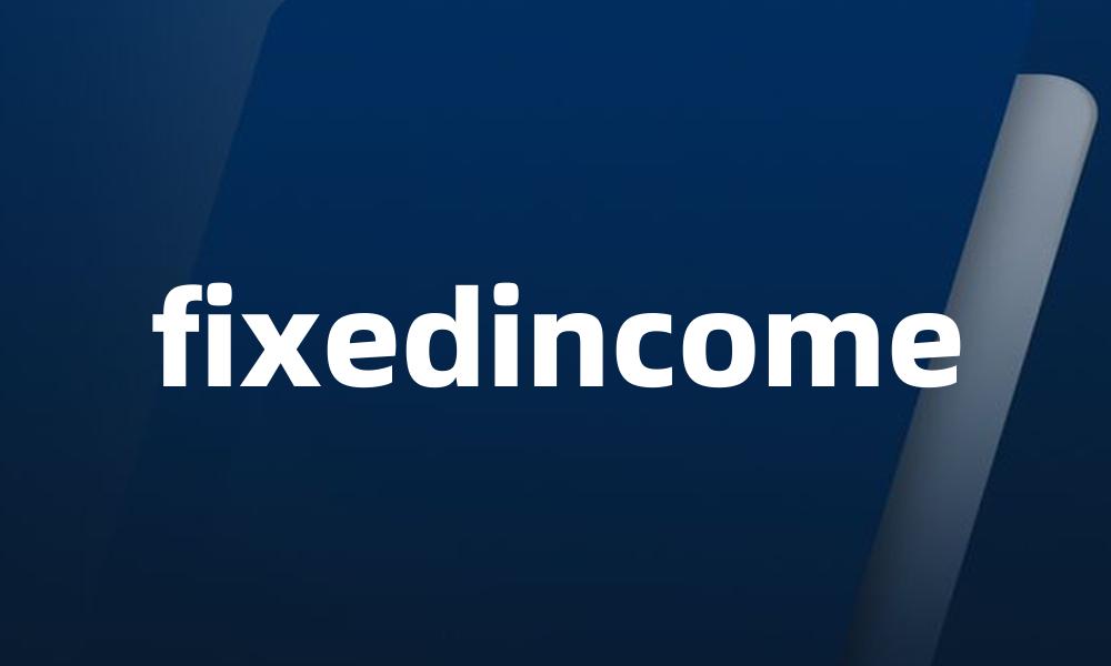 fixedincome