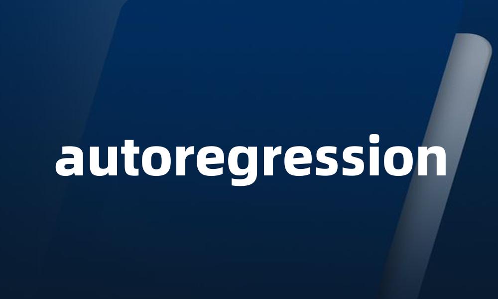 autoregression