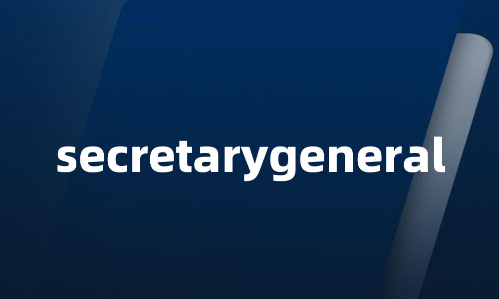 secretarygeneral