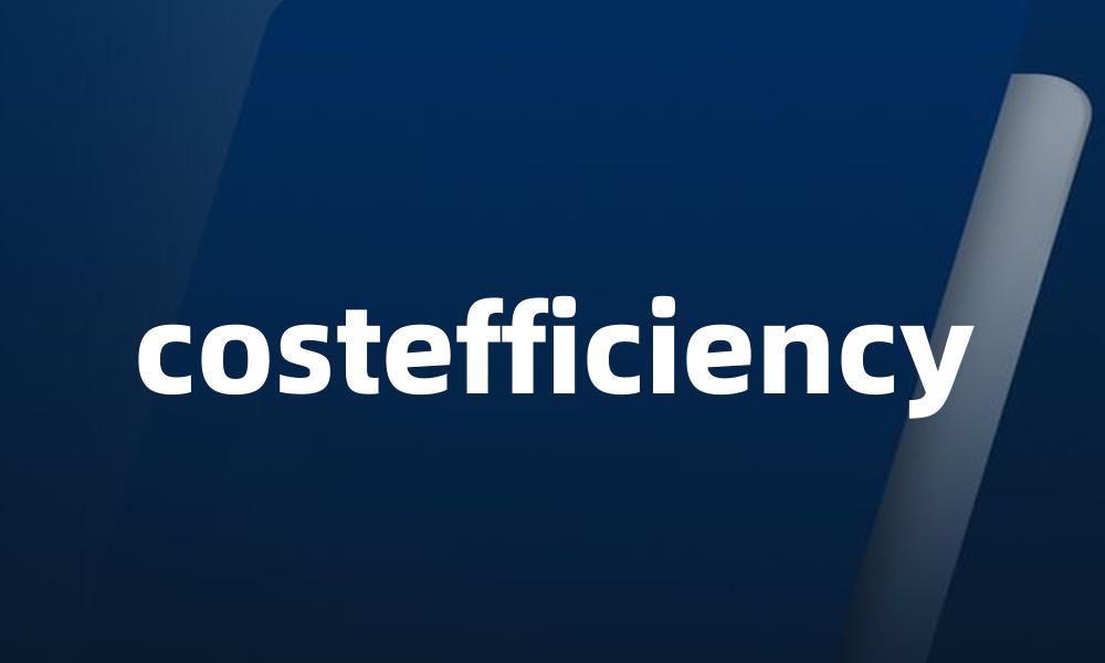 costefficiency