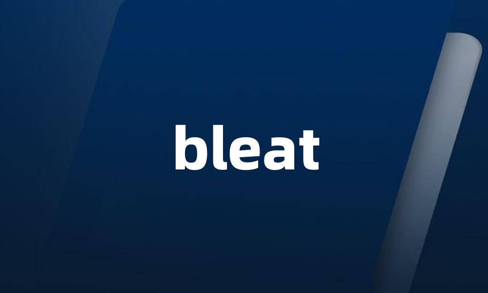 bleat