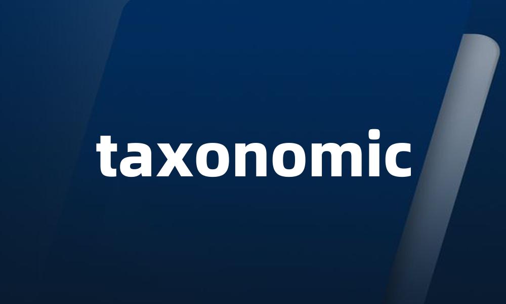 taxonomic