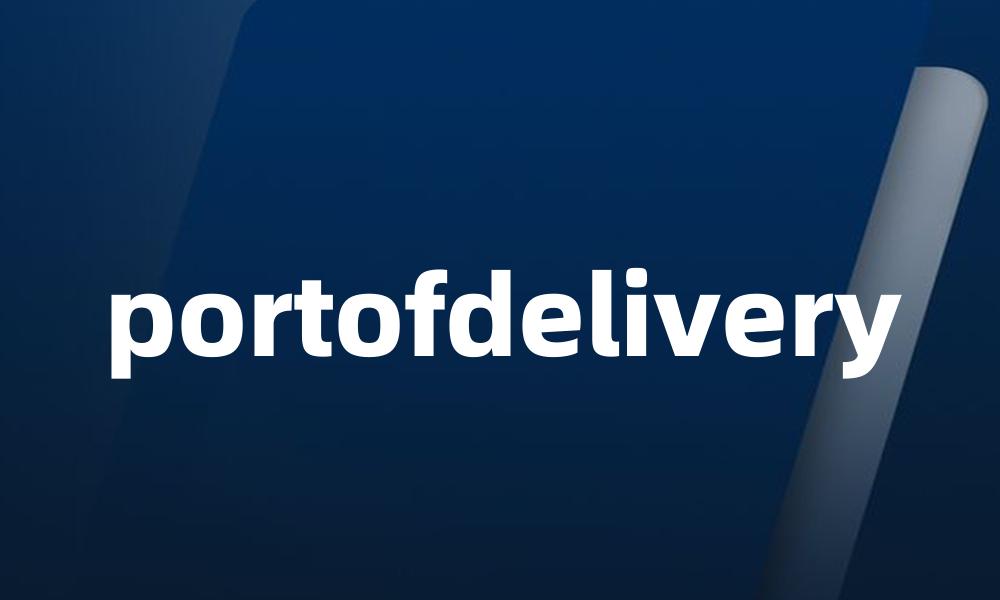 portofdelivery