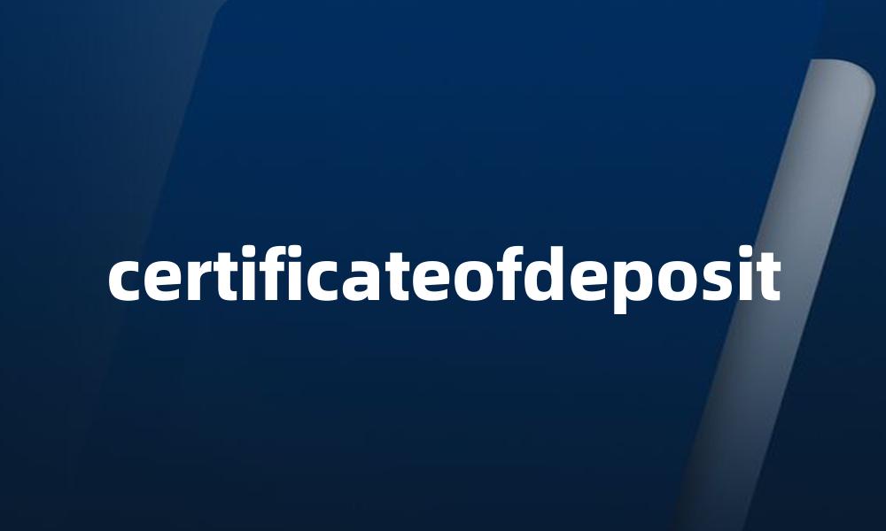 certificateofdeposit