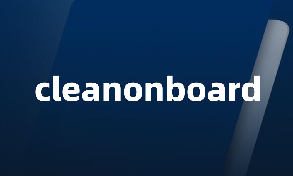 cleanonboard