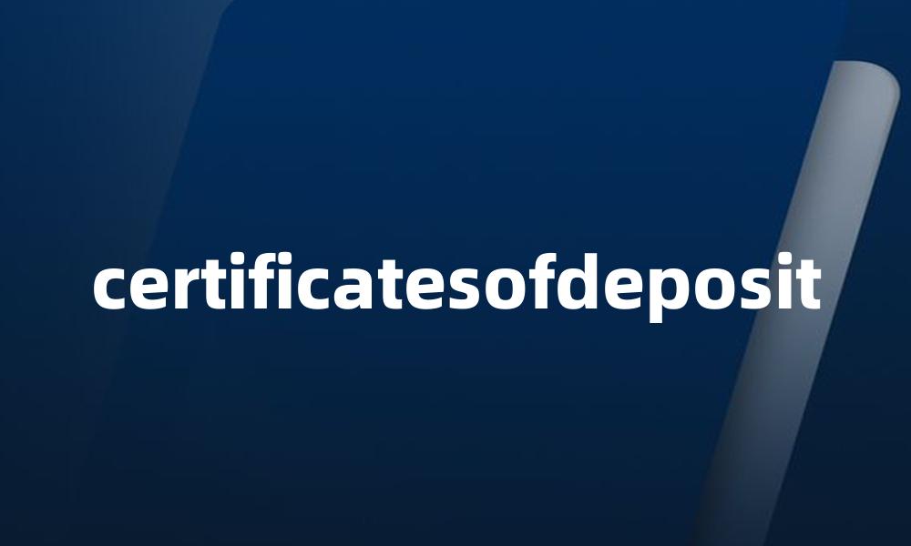 certificatesofdeposit