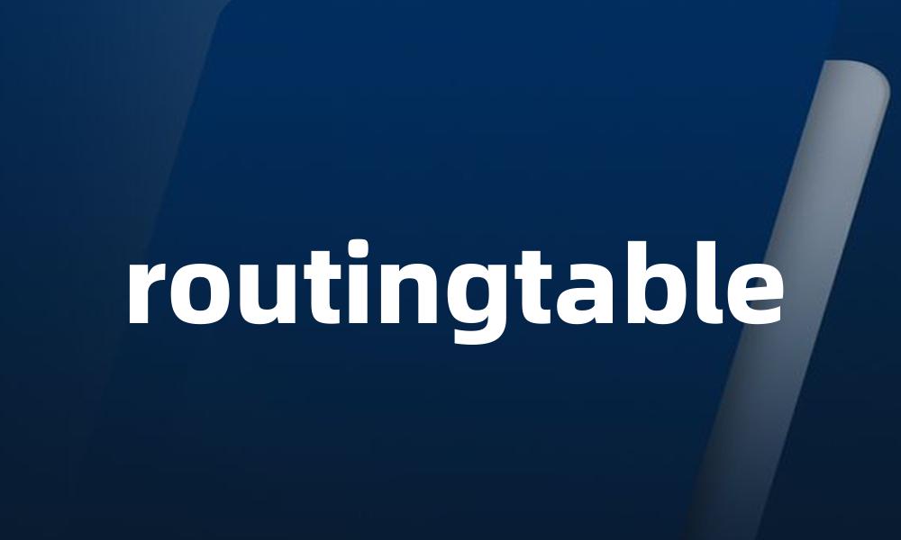 routingtable