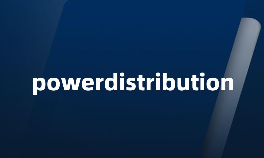 powerdistribution