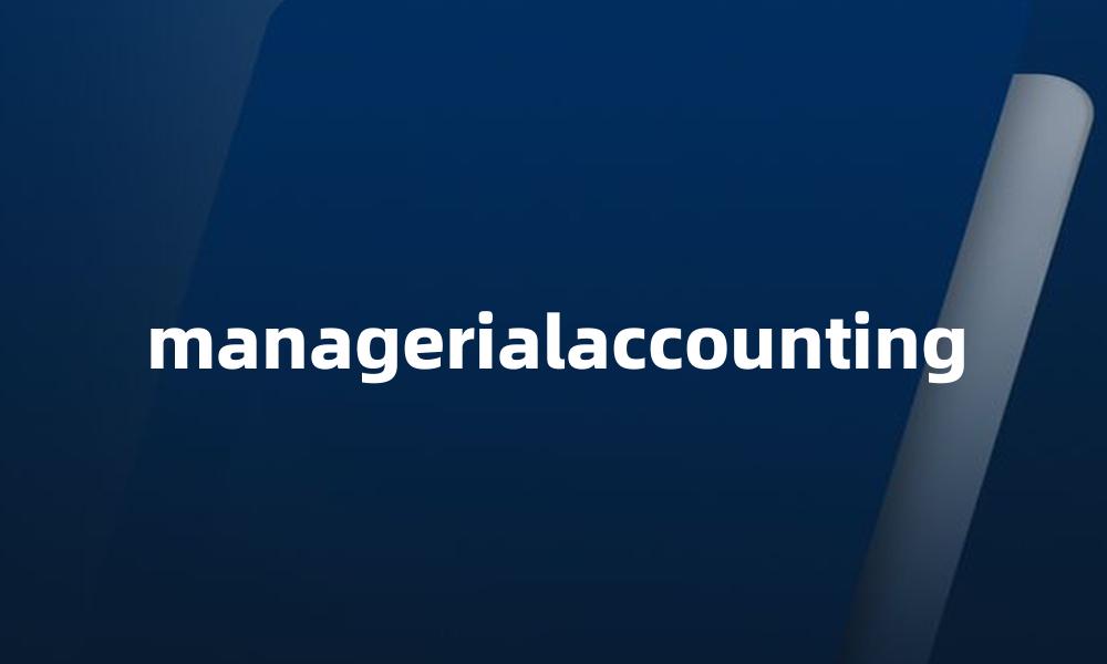 managerialaccounting