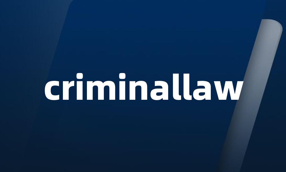 criminallaw