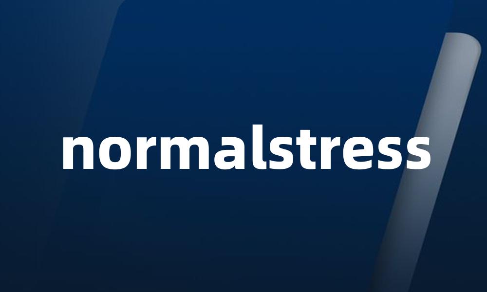 normalstress