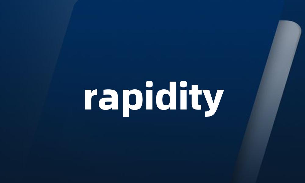 rapidity