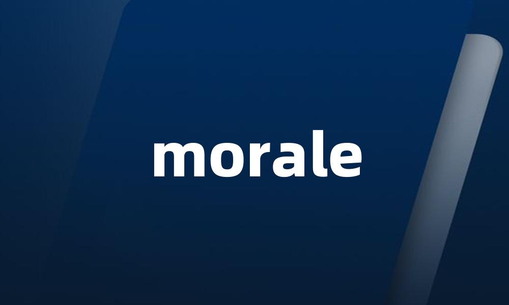 morale