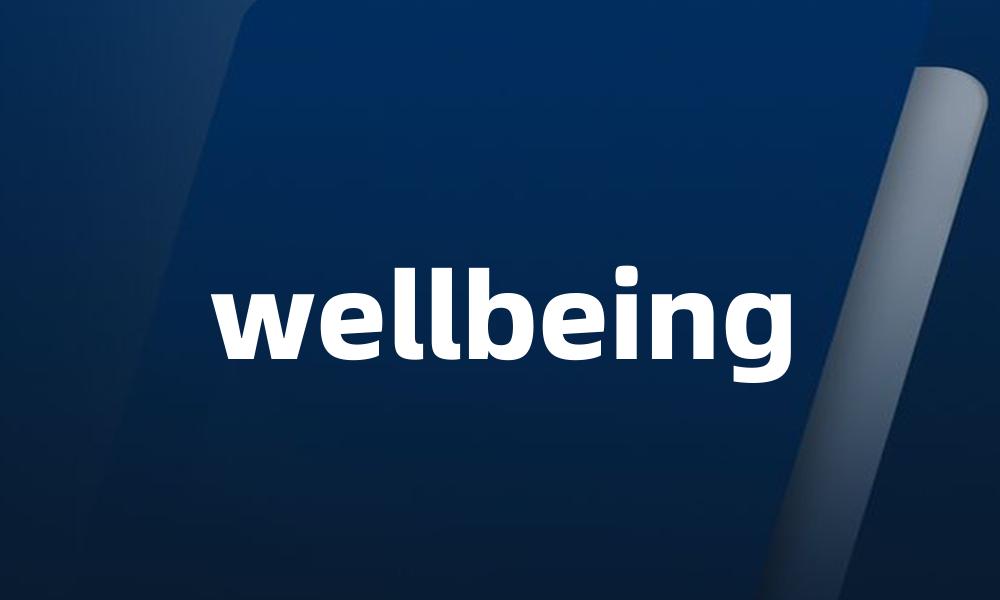 wellbeing