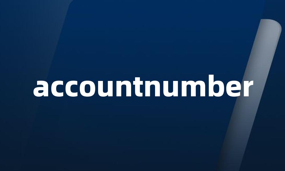 accountnumber