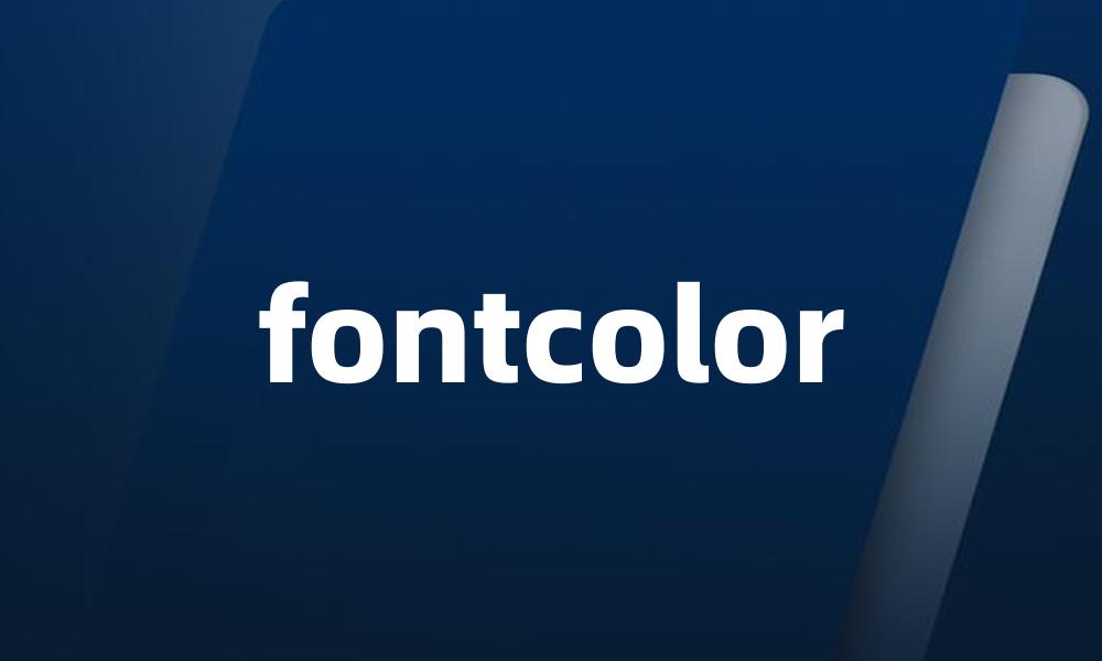 fontcolor