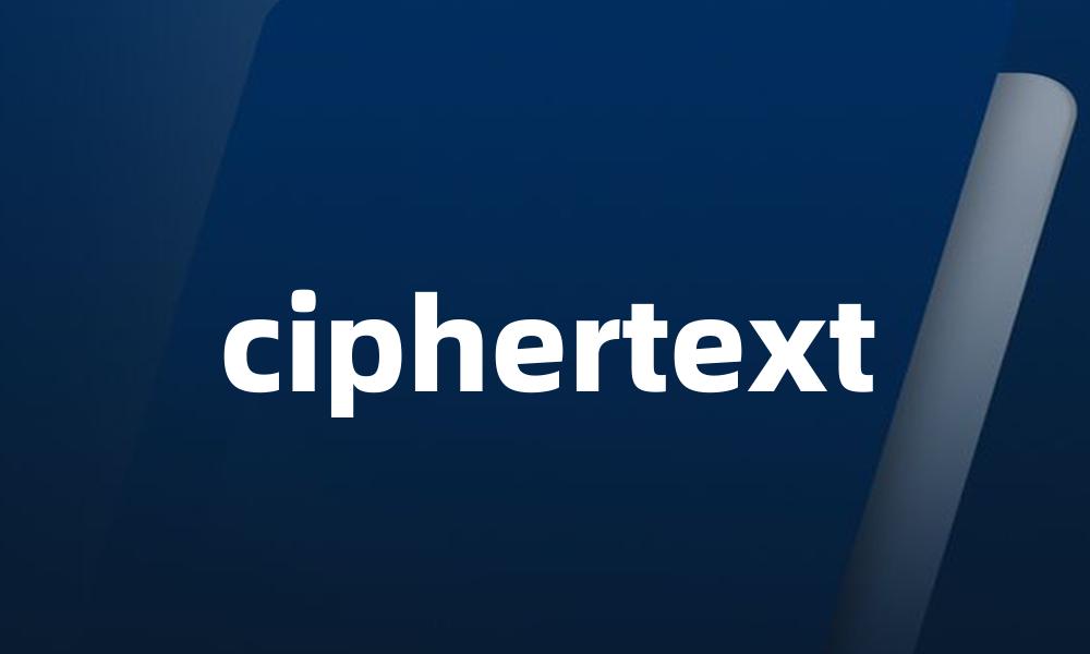 ciphertext