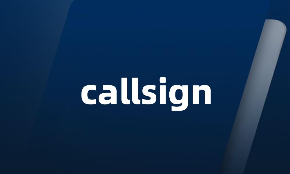 callsign