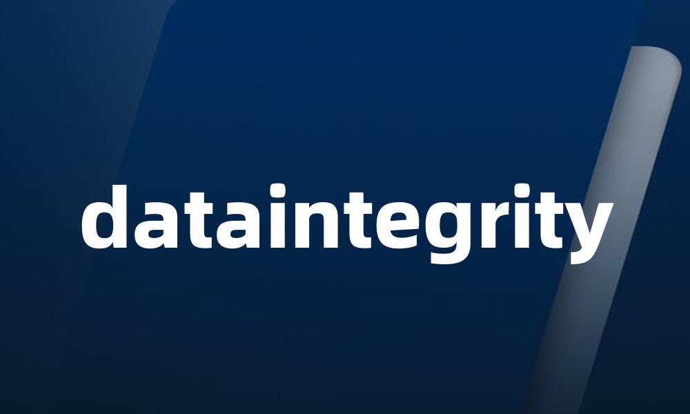 dataintegrity