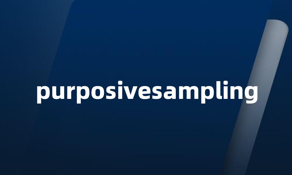 purposivesampling