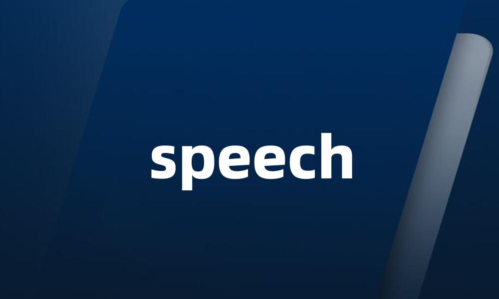 speech