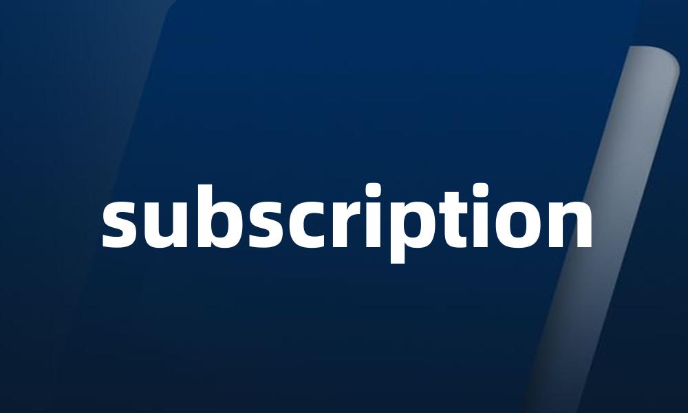 subscription