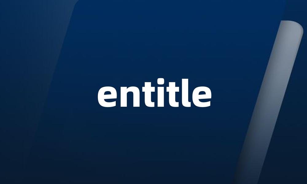 entitle