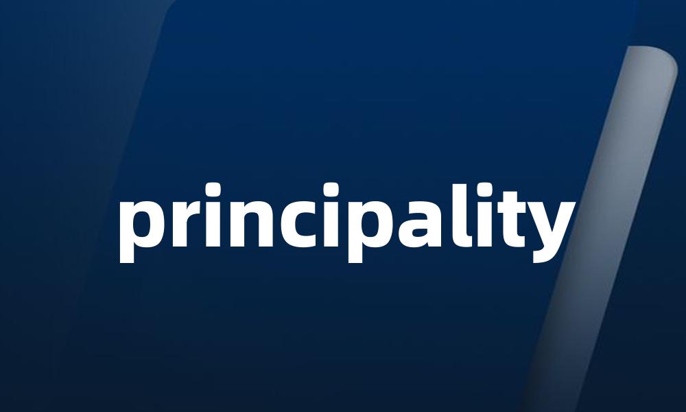 principality