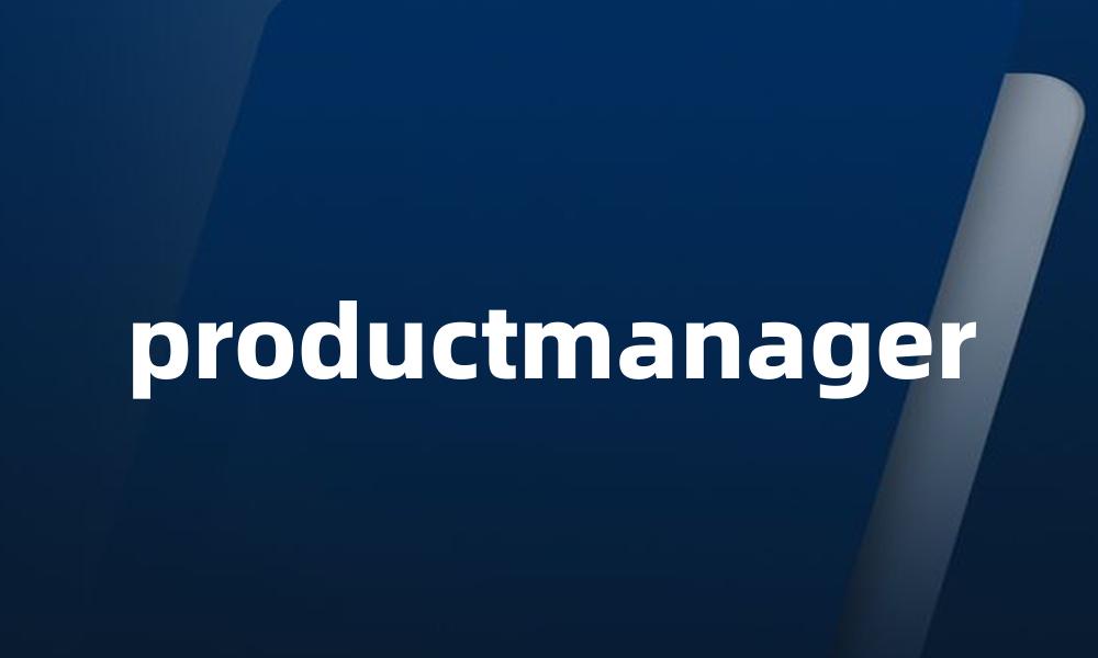 productmanager