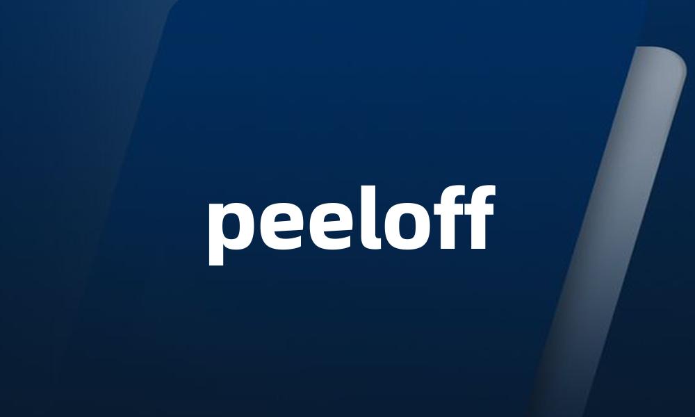 peeloff