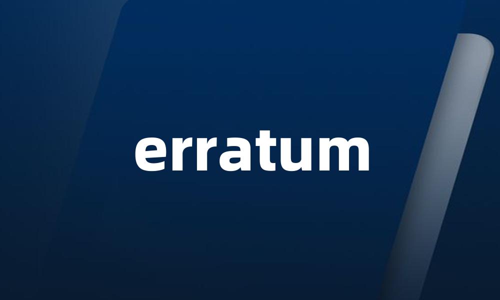 erratum