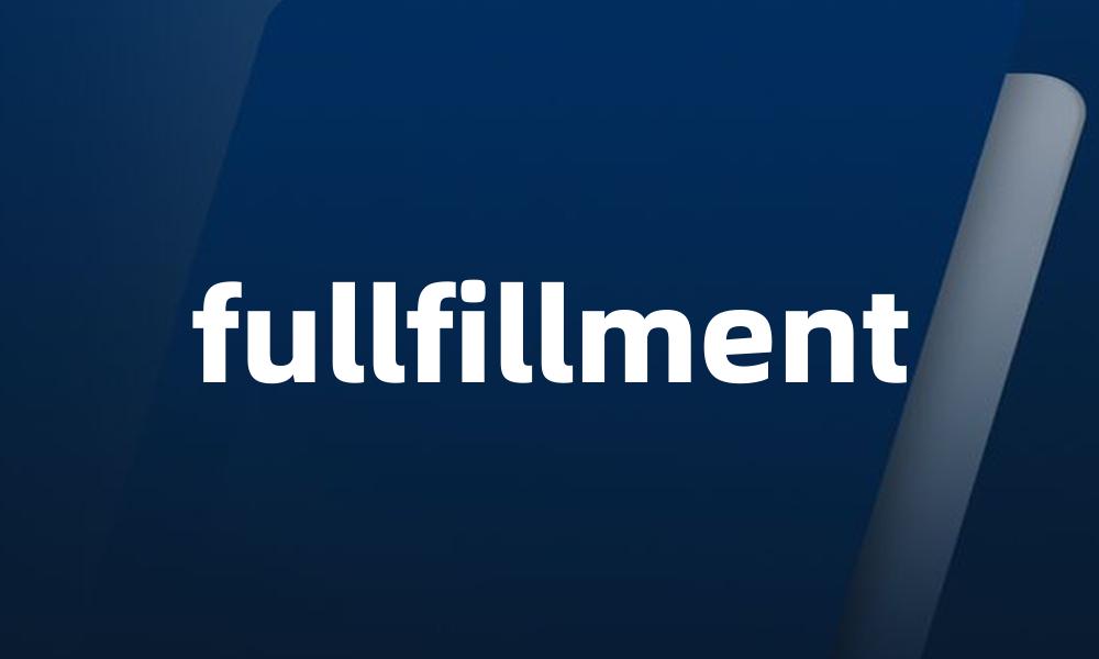 fullfillment