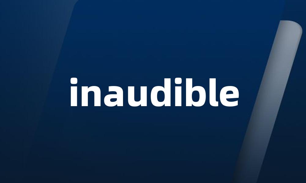 inaudible