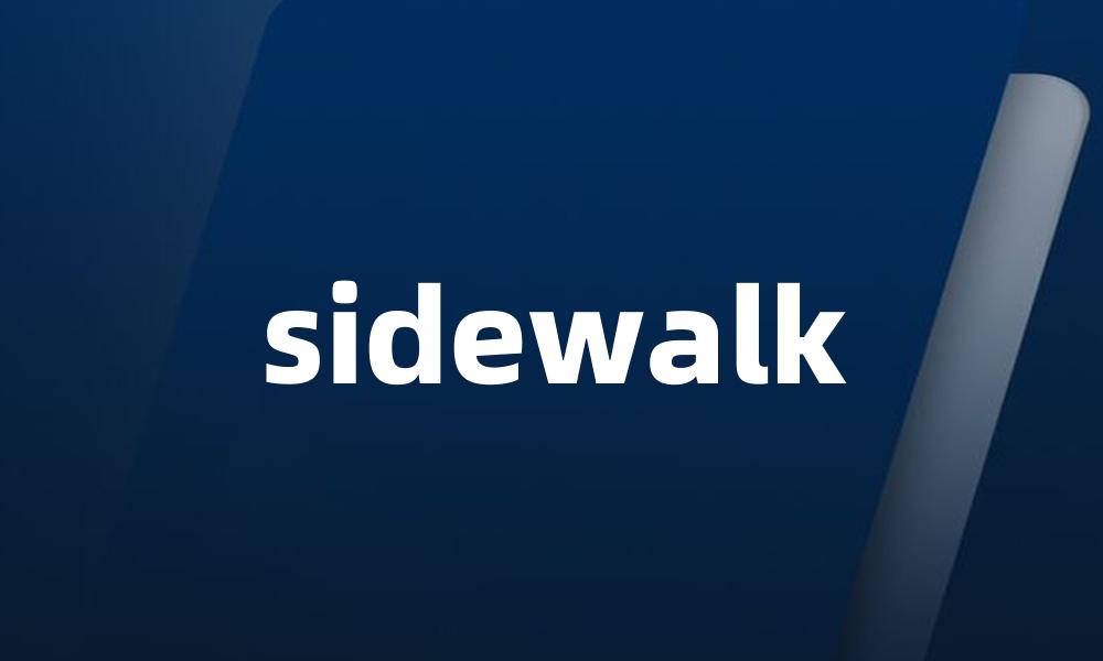 sidewalk