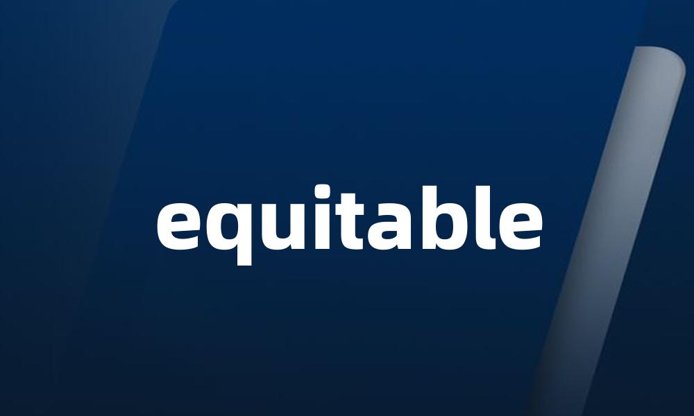 equitable