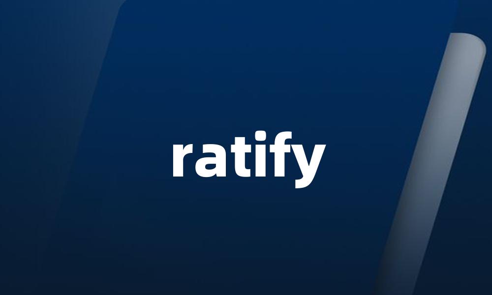 ratify