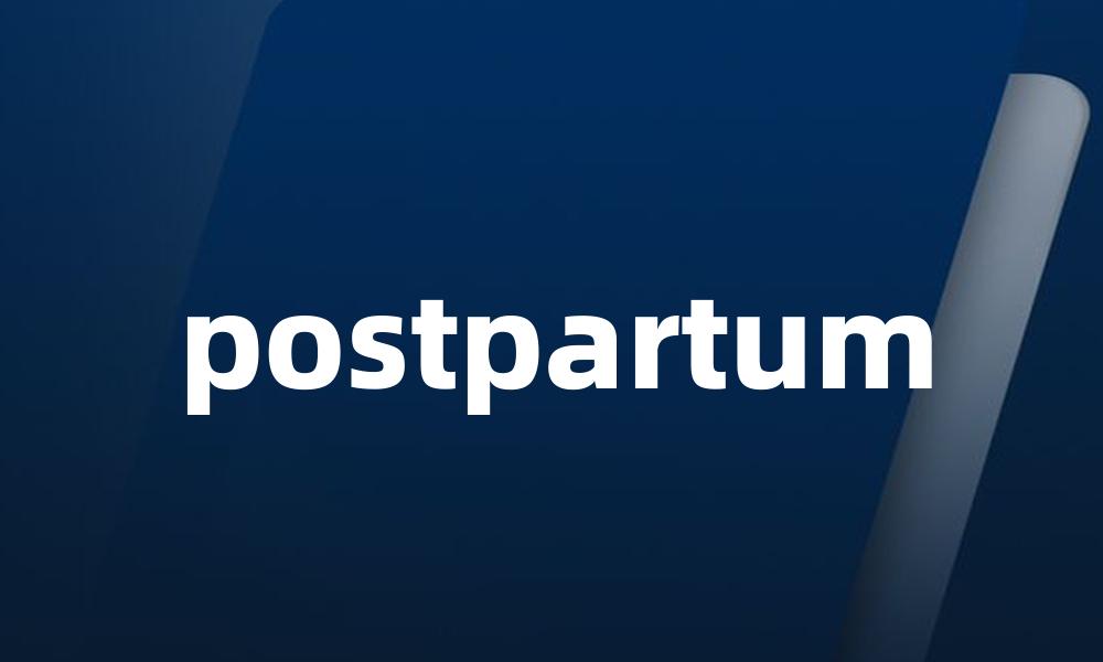 postpartum