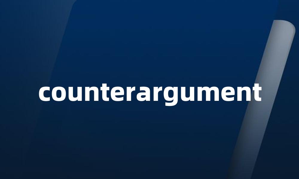 counterargument