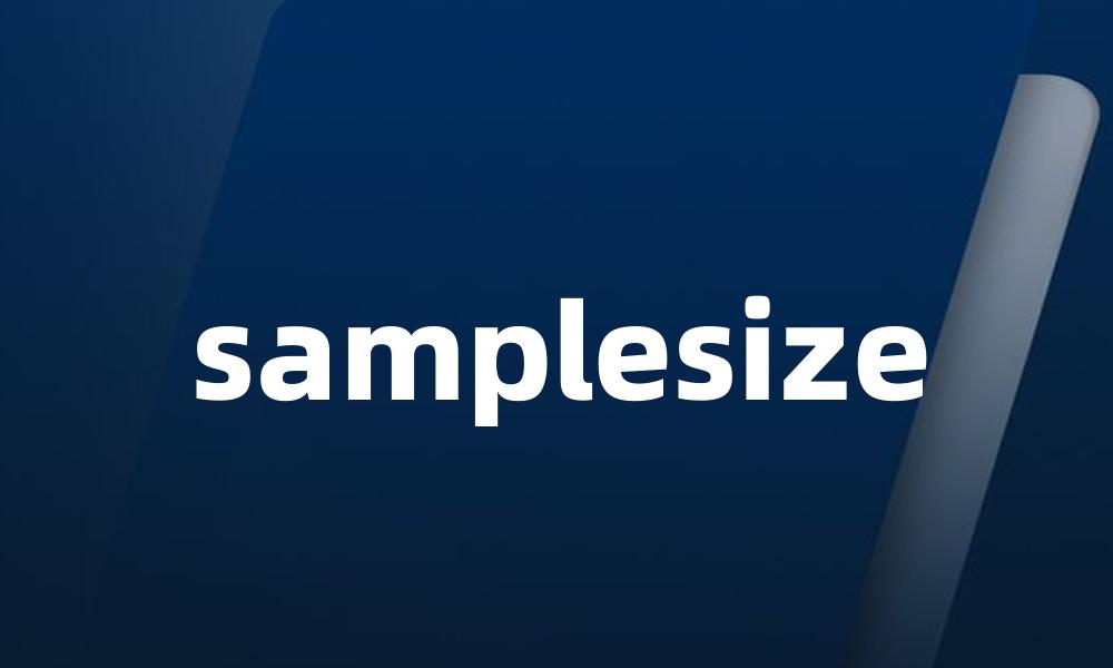 samplesize