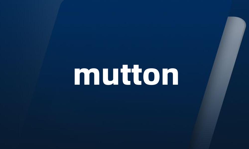 mutton