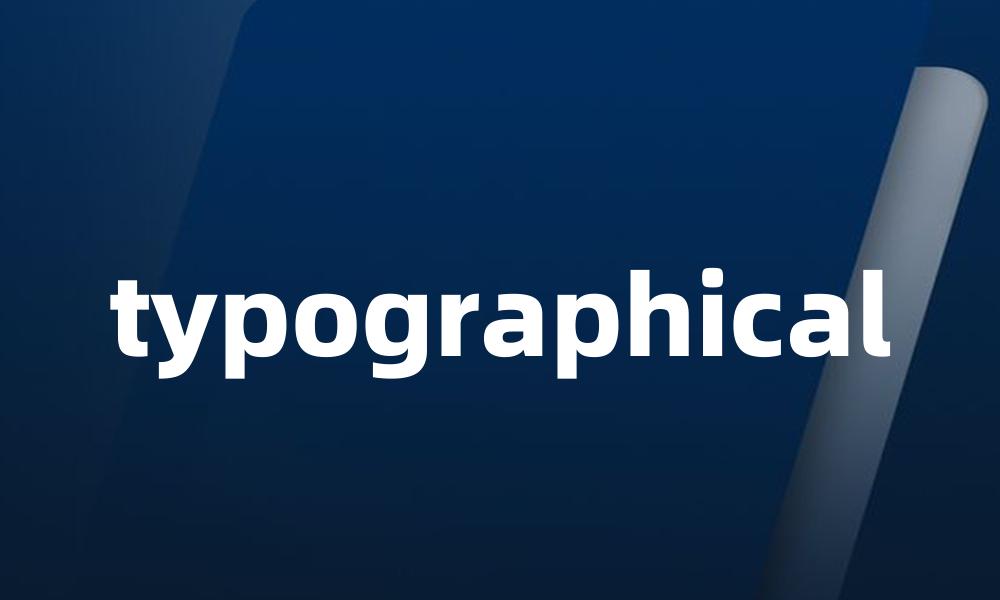 typographical