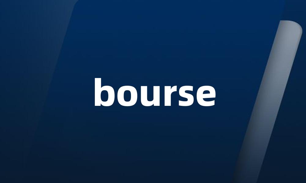 bourse