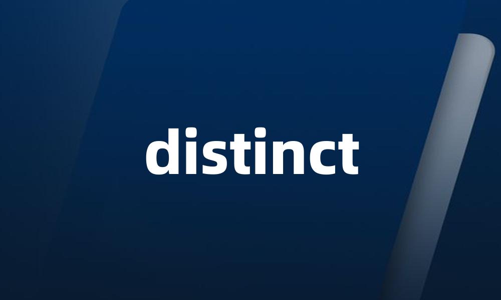 distinct