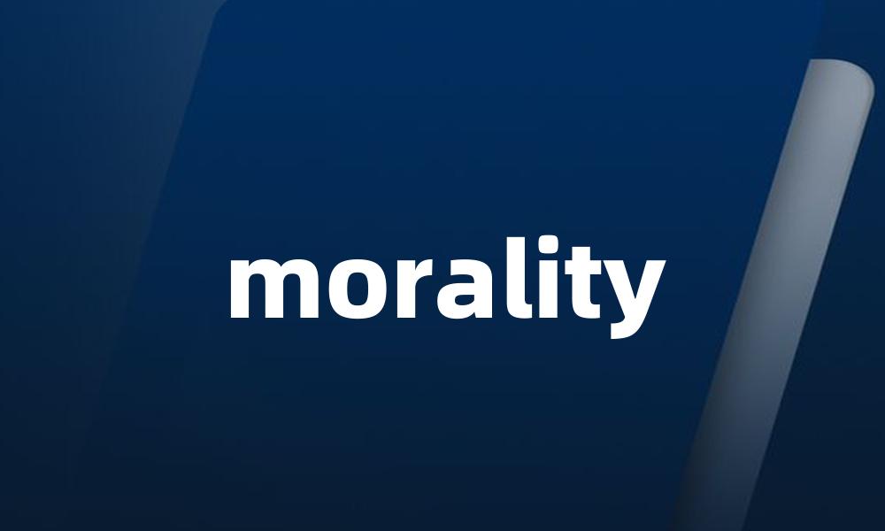 morality