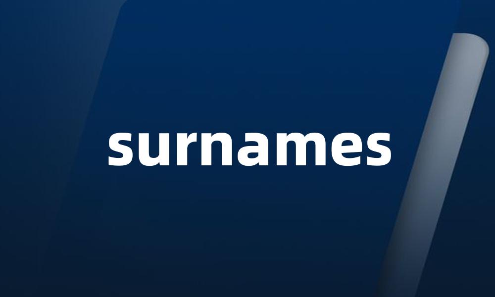 surnames