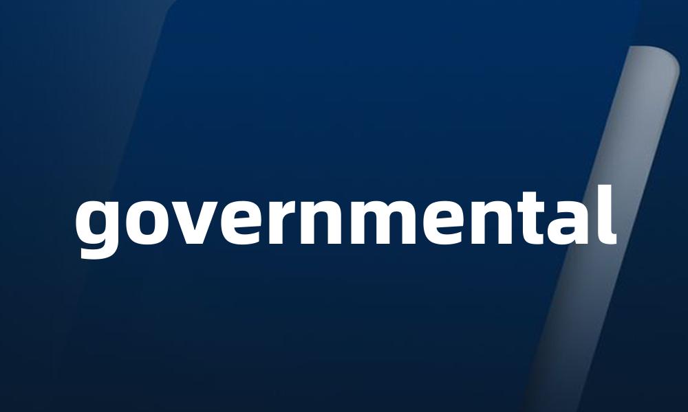 governmental